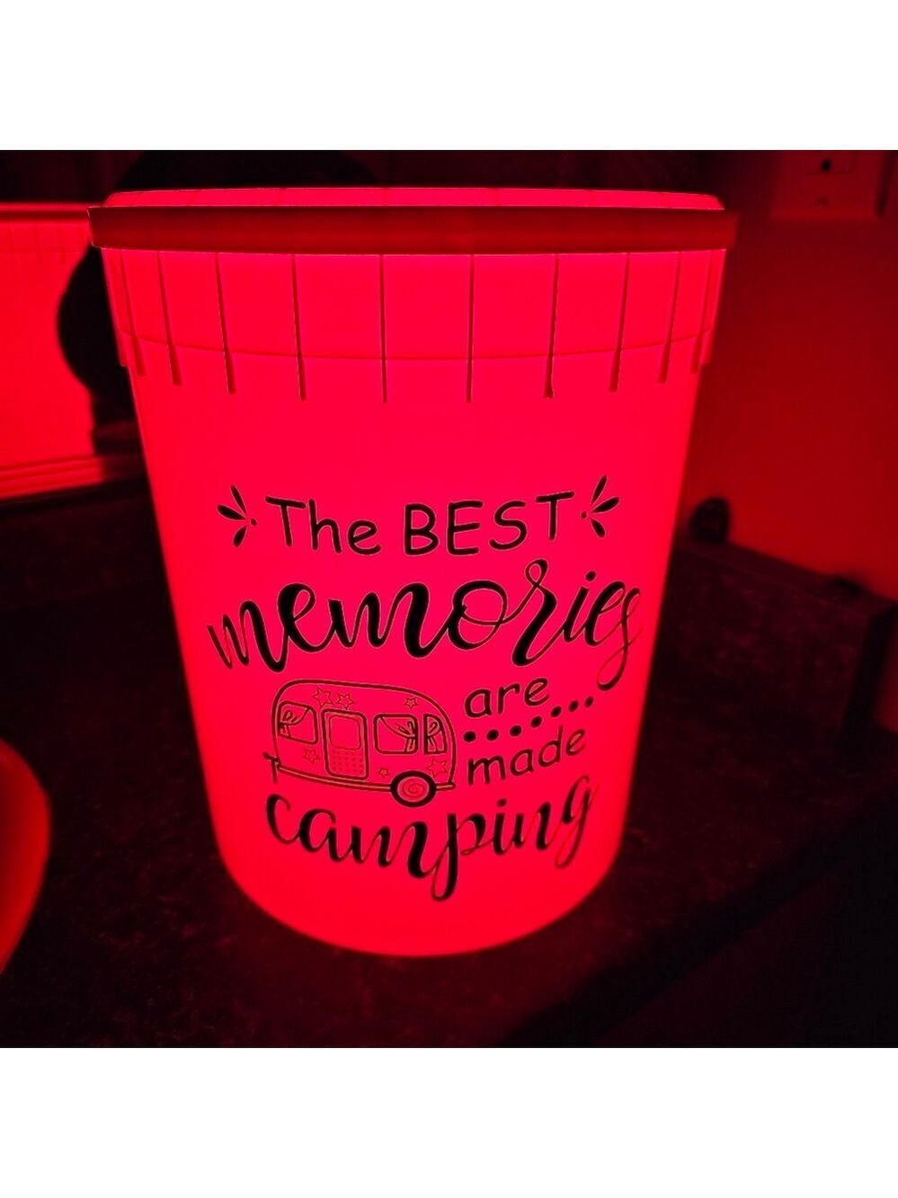 Light up Personalized Camping bucket